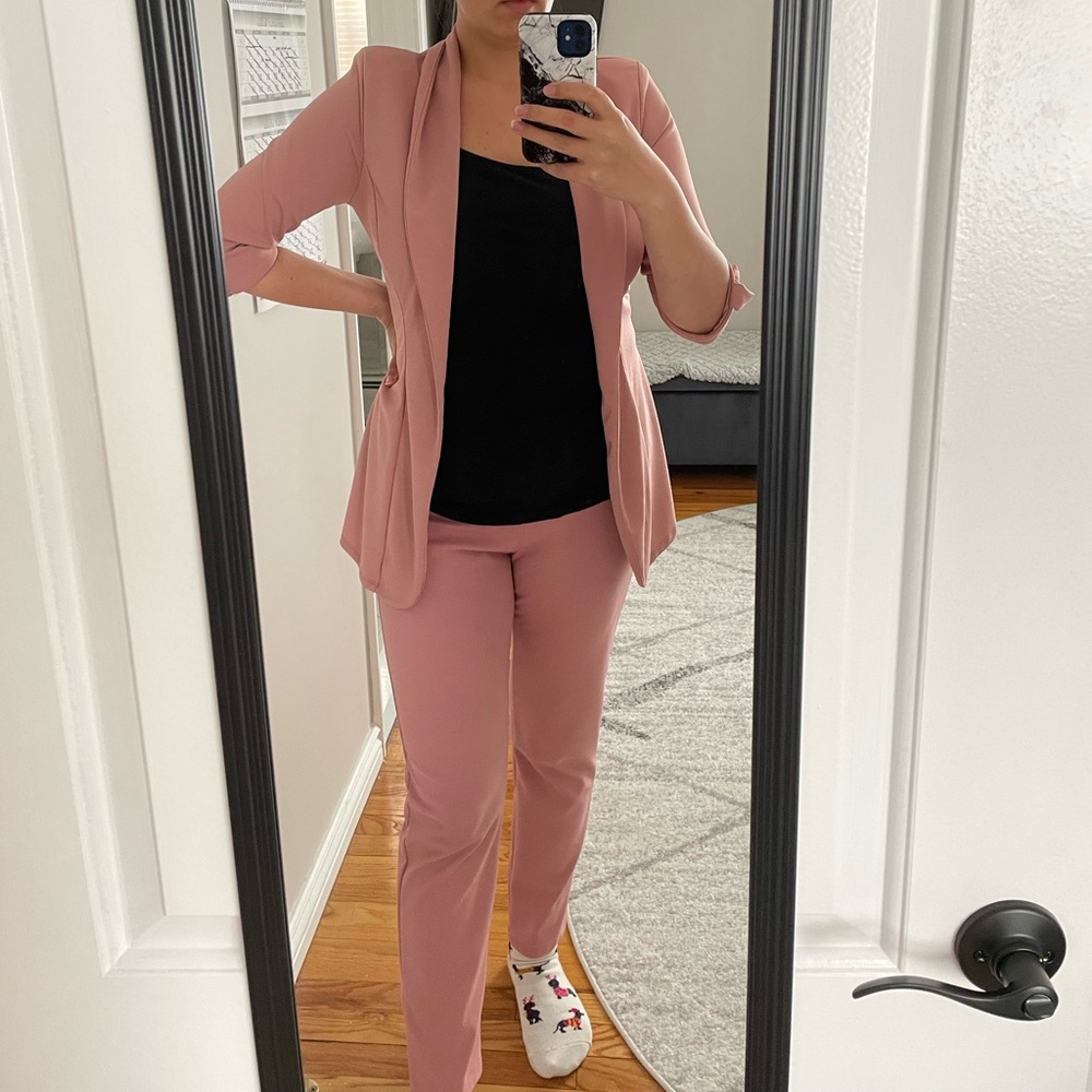 Large Mauve Fashion Nova Blazer Set